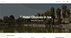 Desktop Screenshot of hoteles-en-ica.com