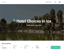 Tablet Screenshot of hoteles-en-ica.com